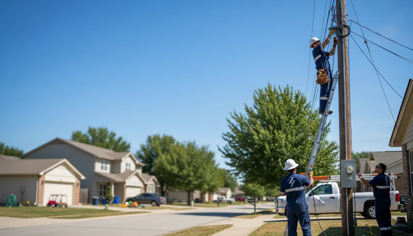 Residential electrician providing installation services in Golva, ND